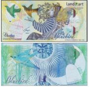 Kazakhstan Bluebird 2013 BIRD test (specimen) banknote (UNC)