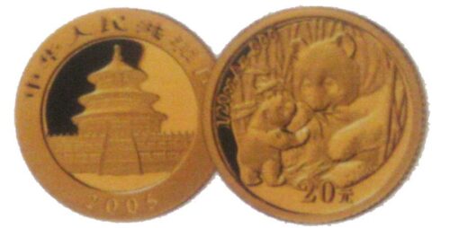 Giant Panda - China - 2005 - gold coin - Image 2