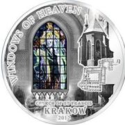 WINDOWS OF HEAVEN - St. Francis KRAKOW - Cook Islands - 2012 - 10 Dollars - silver coin
