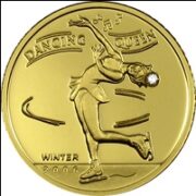 Dancing Queen - Mongolia - 2006 - gold coin with diamond