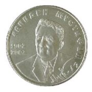 100th anniversary of Gabiden Mustafin - 50 Tenge - 2002 - Kazakhstan - nickel coin