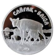 Saiga - 500 Tenge - 2001 - Kazakhstan - silver coin