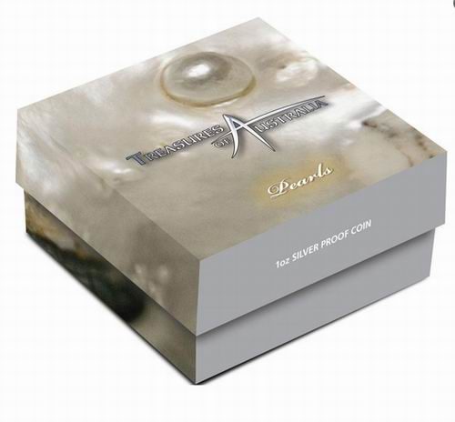 Treasures of Australia - 2011 - 1 Dollar - Australia - silver coin with pearl - Image 3