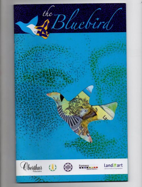 Kazakhstan Bluebird test (specimen) banknote in 22 pages FOLDER (UNC)