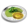 Leopard Frog & Water Lily - 2014 - Canada - 20 Dollars - silver coin with Murano (Venetian Glass)