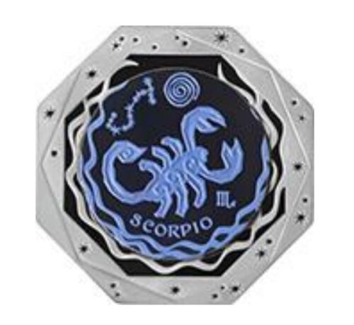 Zodiac Signs: Scorpio - 100 Tenge - 2018 - Kazakhstan - silver & tantalum coin