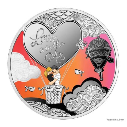 Love is in the Air - 2021 - Cameroon - 500 Francs - silver coin with digital printing