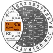 Cu (Copper) - 1000 Tenge - 2024 - Kazakhstan - silver coin with copper insert