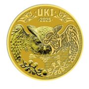 Golden Owl (UKI) 100 Tenge 2025 Kazakhstan 1 oz gold coin in blister