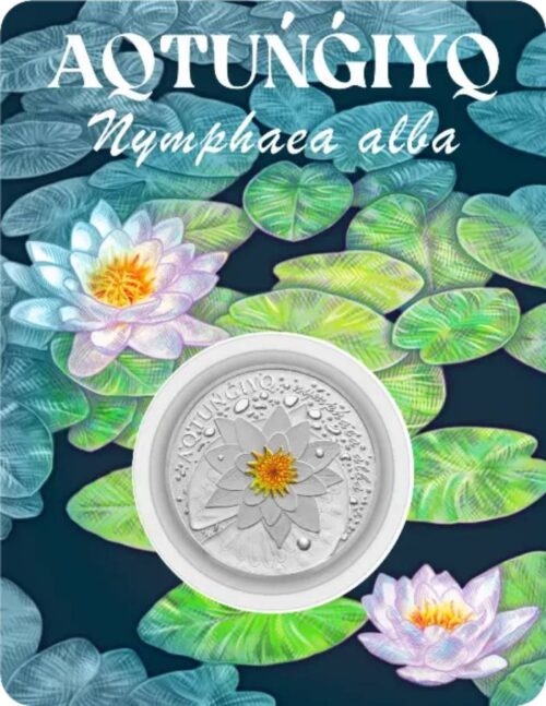 White Water Lily - 500 Tenge - 2024 - Kazakhstan - melchior coin (proof-like)