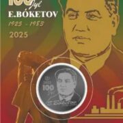 100 Years of Evnei Buketov (Boketov) - 200 Tenge - 2025 - Kazakhstan - melchior coin in blister