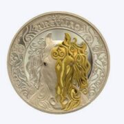 ARGYMAQ (Horse) - 5000 Tenge - 2025 - Kazakhstan - silver coin with gold & diamond (25 oz)