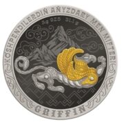 Griffin - 1000 Tenge - 2025 - Kazakhstan - silver coin with gilding