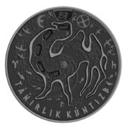 Tengrian Calendar (Camel)  - 1000 Tenge - 2025 - Kazakhstan - 100 grams silver coin with rotating parts