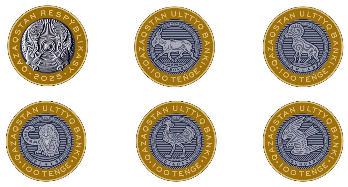 Wildlife of Kazakhstan - Kazakhstan - 100 tenge - 2025 - 5 bimetallic coins set in folder - Image 4